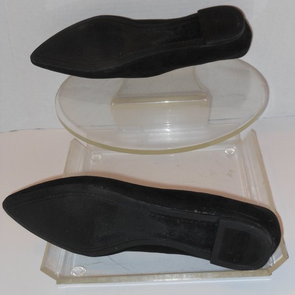 a.n.d A NEW DAY BLACK POINTED TOE FLATS SIZE 11 MEDIUM - Picture 4 of 5